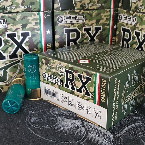 Clever RX Pigeon 12 ga. 2 3/4" #7.5 CMRXP1275 25 rnd/box